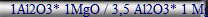 1Al2O3* 1MgO / 3,5 Al2O3* 1 MgO 