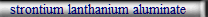 strontium lanthanium aluminate